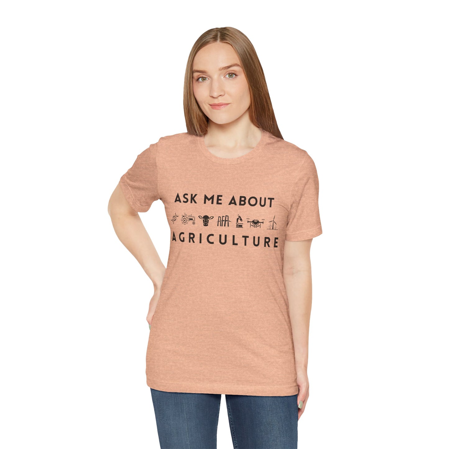 Ask Me About Agriculture Short Sleeve Tee