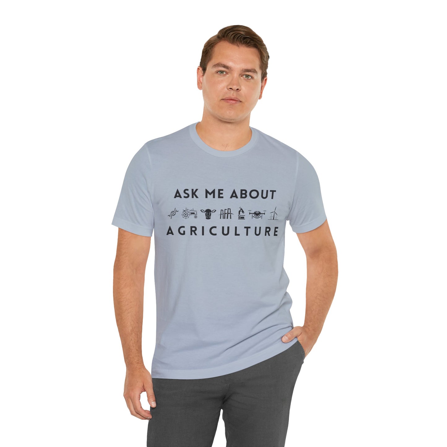 Ask Me About Agriculture Short Sleeve Tee