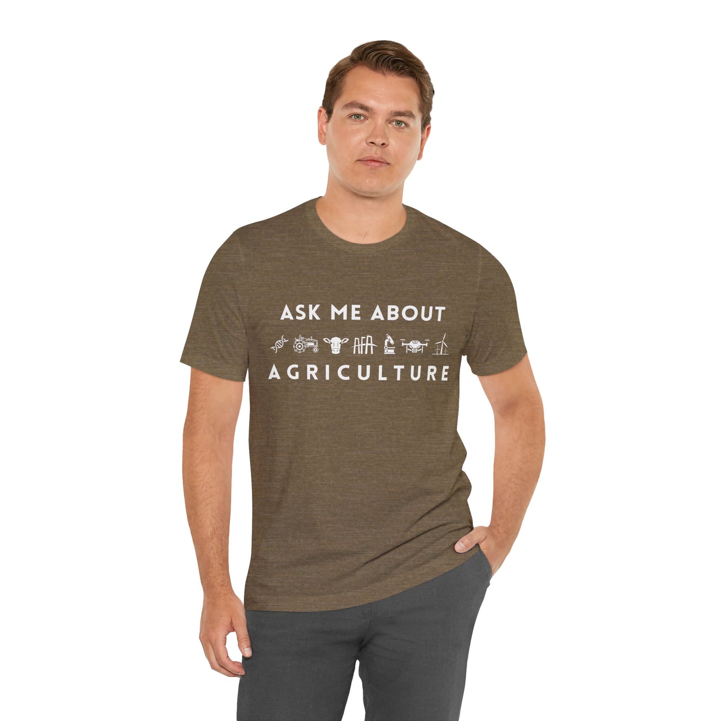 Ask Me About Agriculture Short Sleeve Tee