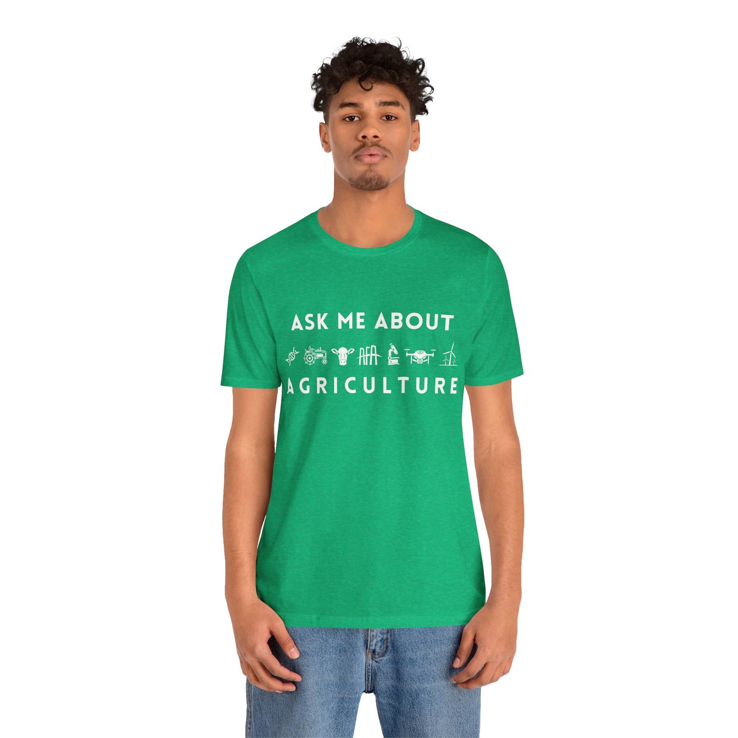 Ask Me About Agriculture Short Sleeve Tee