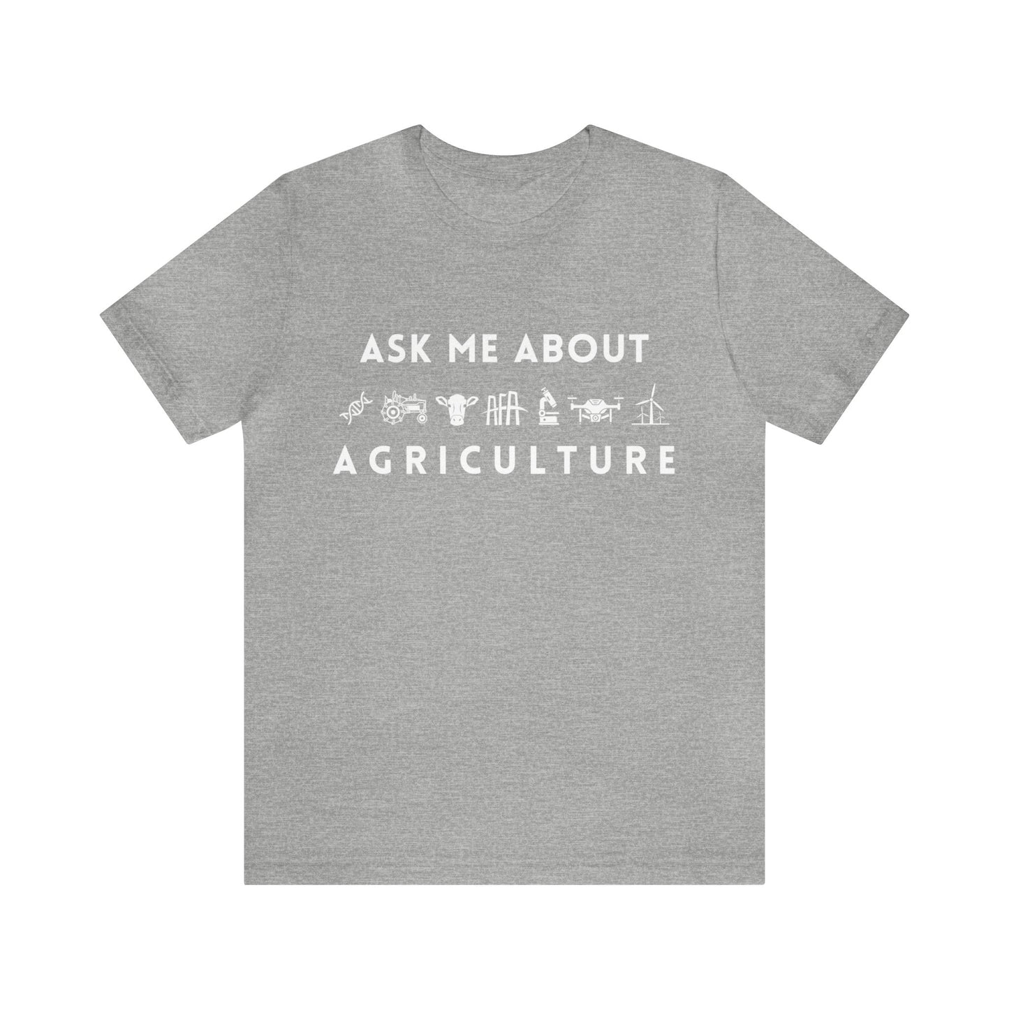 Ask Me About Agriculture Unisex Jersey Short Sleeve Tee