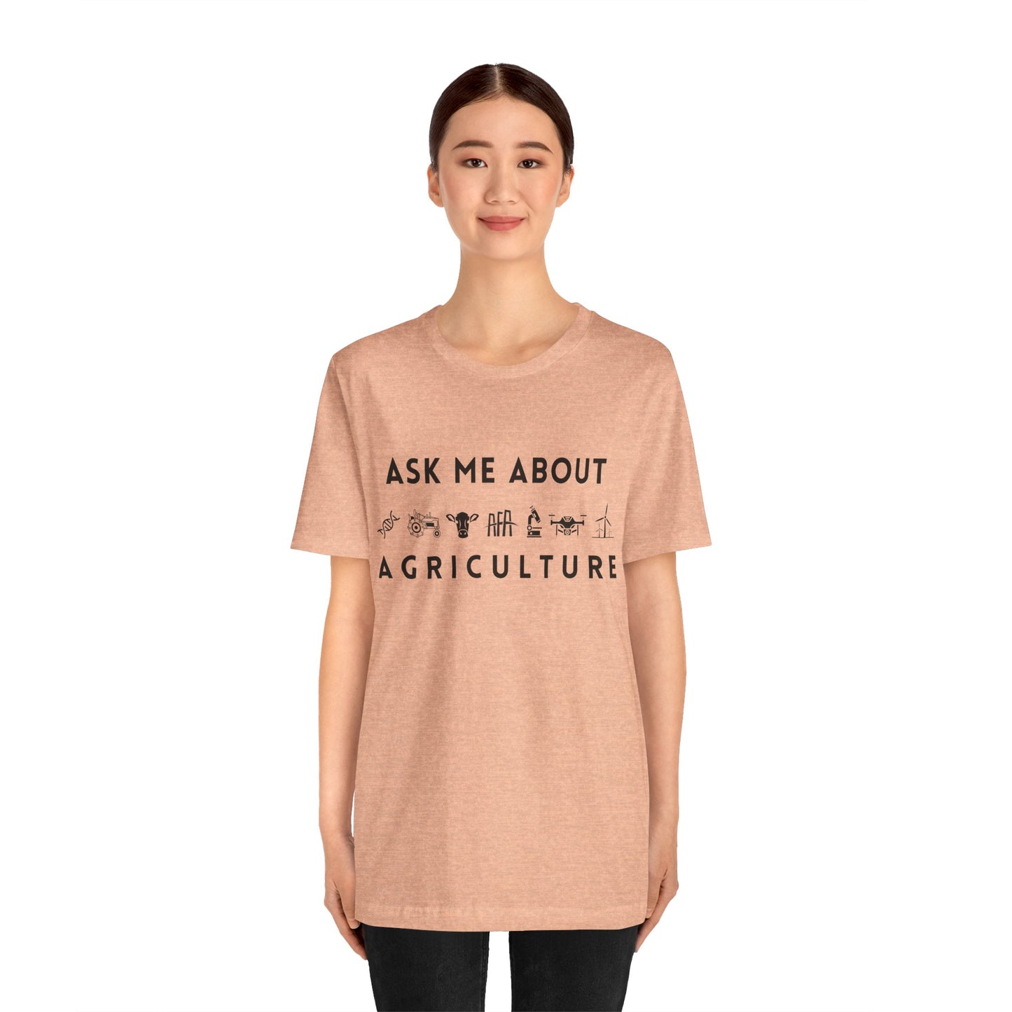 Ask Me About Agriculture Short Sleeve Tee