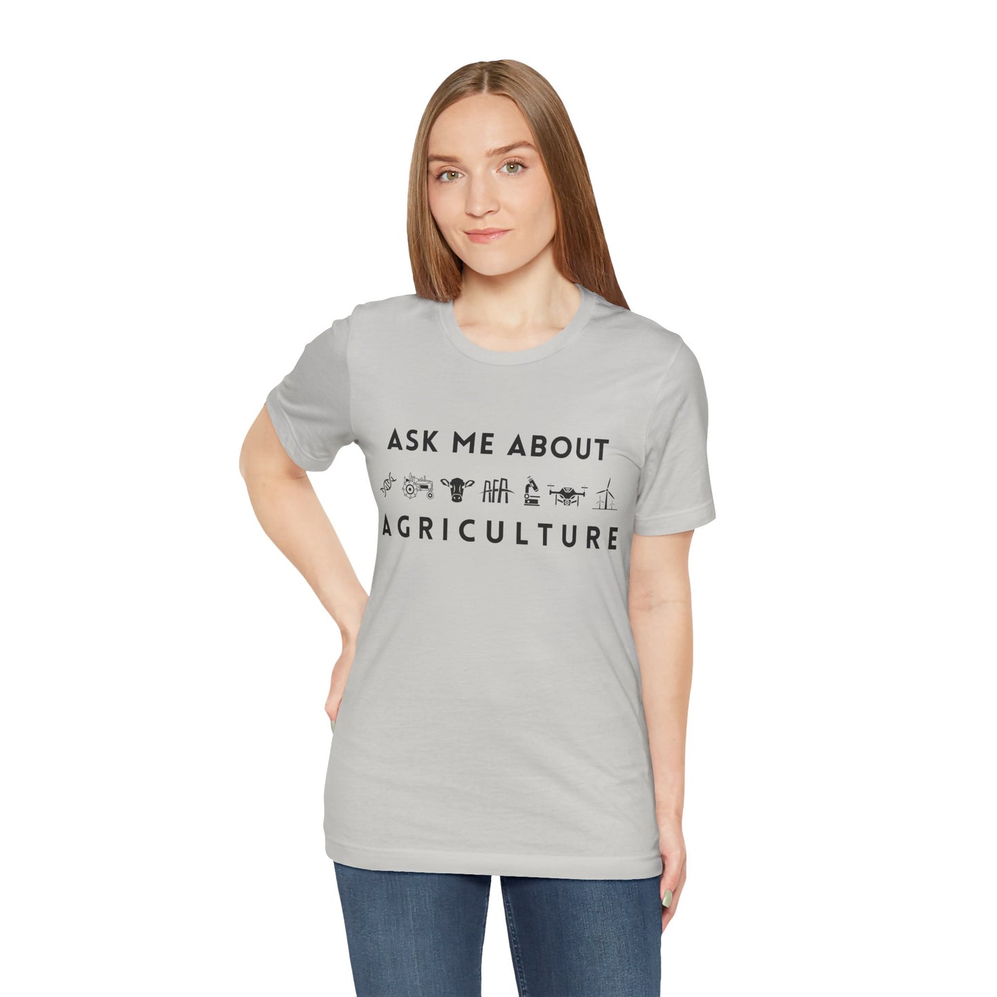 Ask Me About Agriculture Short Sleeve Tee