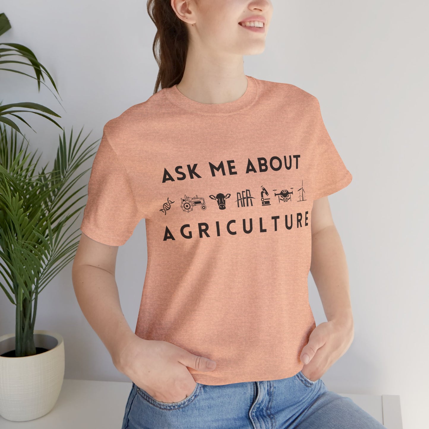 Ask Me About Agriculture Short Sleeve Tee