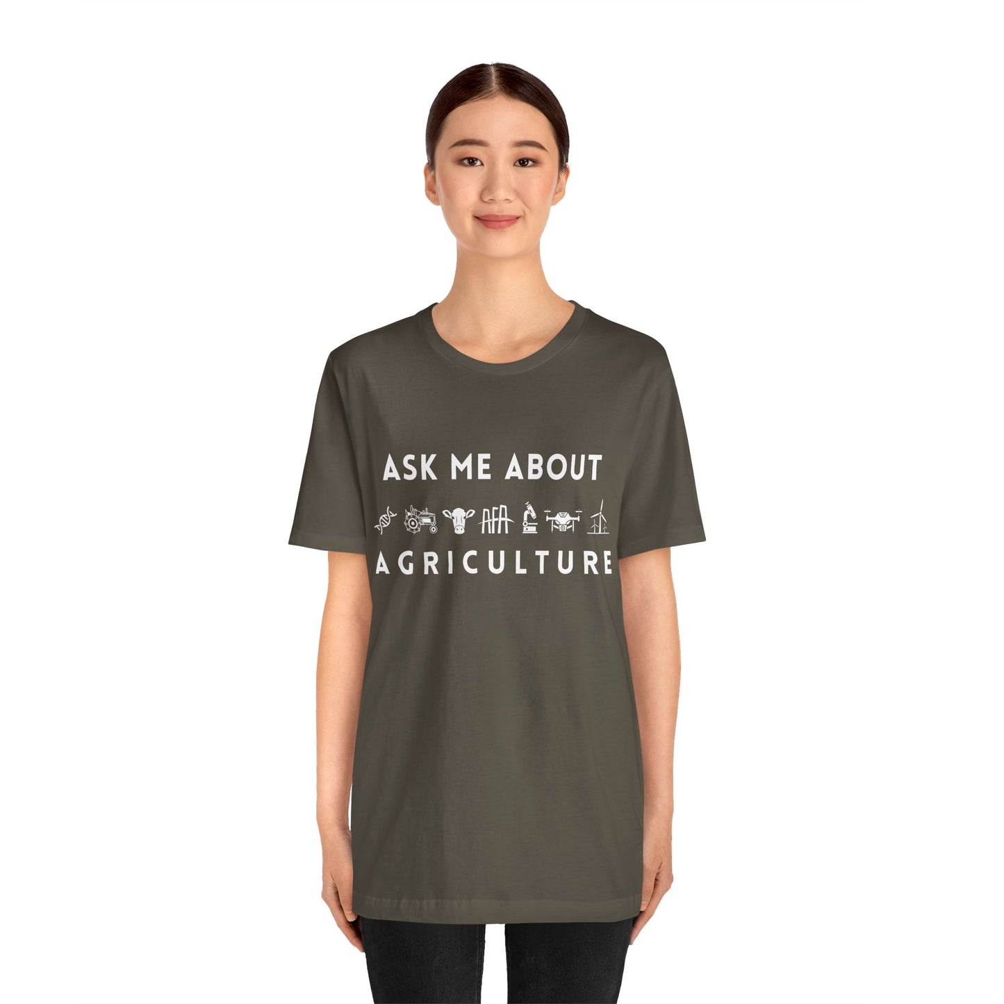 Ask Me About Agriculture Short Sleeve Tee