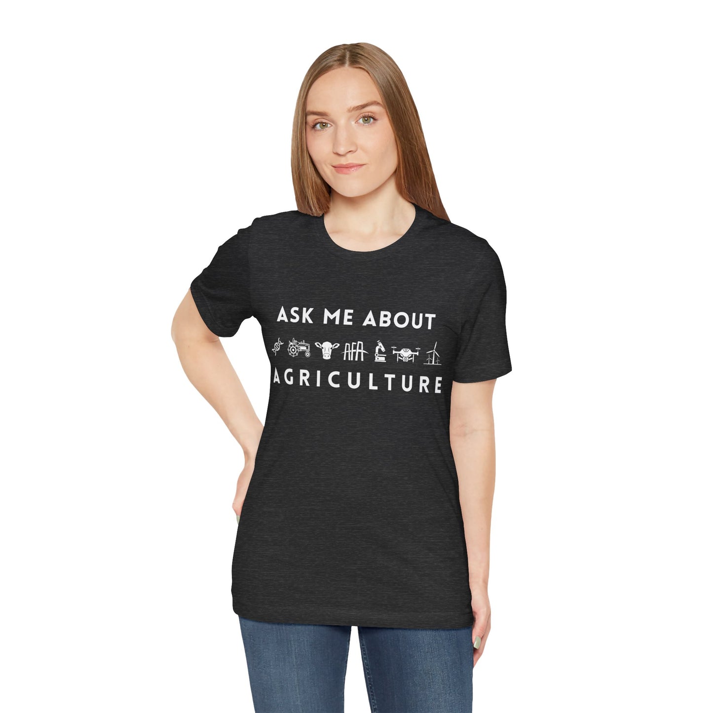 Ask Me About Agriculture Short Sleeve Tee