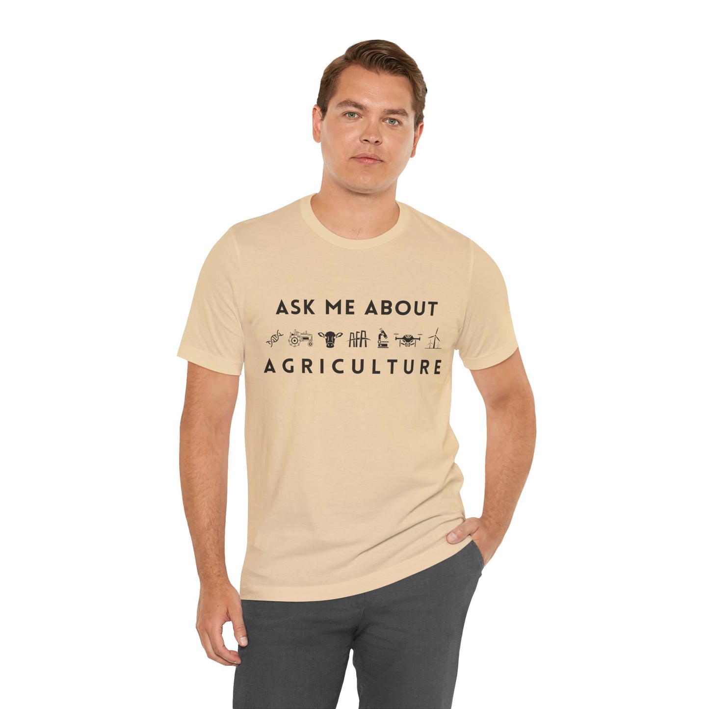 Ask Me About Agriculture Short Sleeve Tee