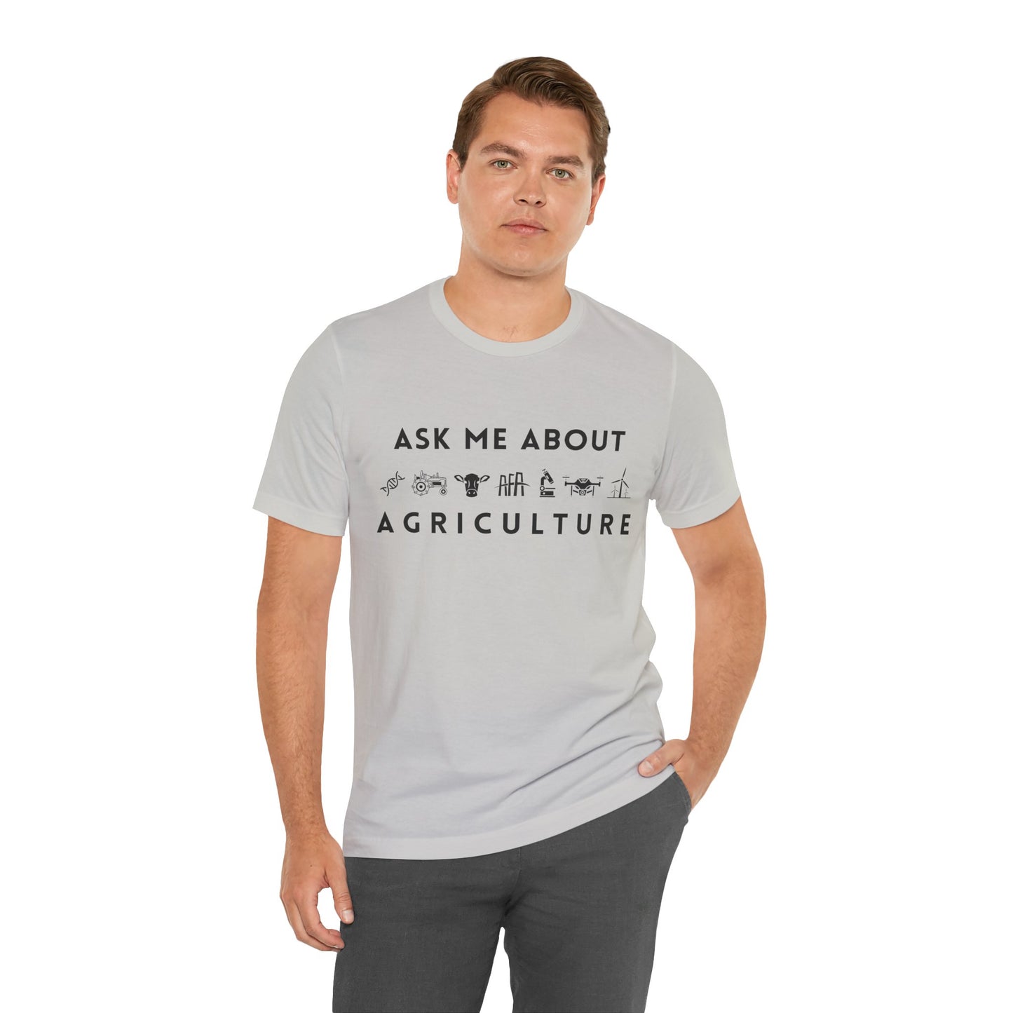 Ask Me About Agriculture Short Sleeve Tee