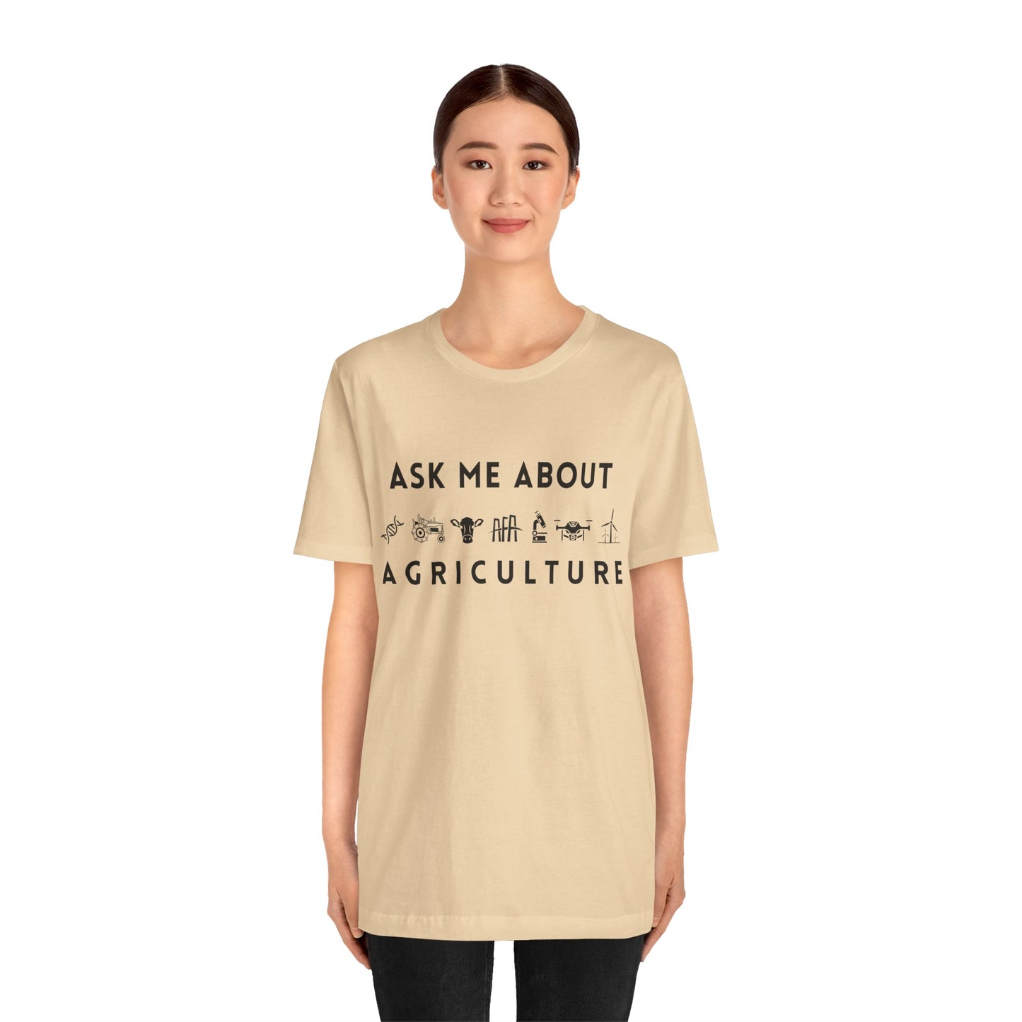 Ask Me About Agriculture Short Sleeve Tee
