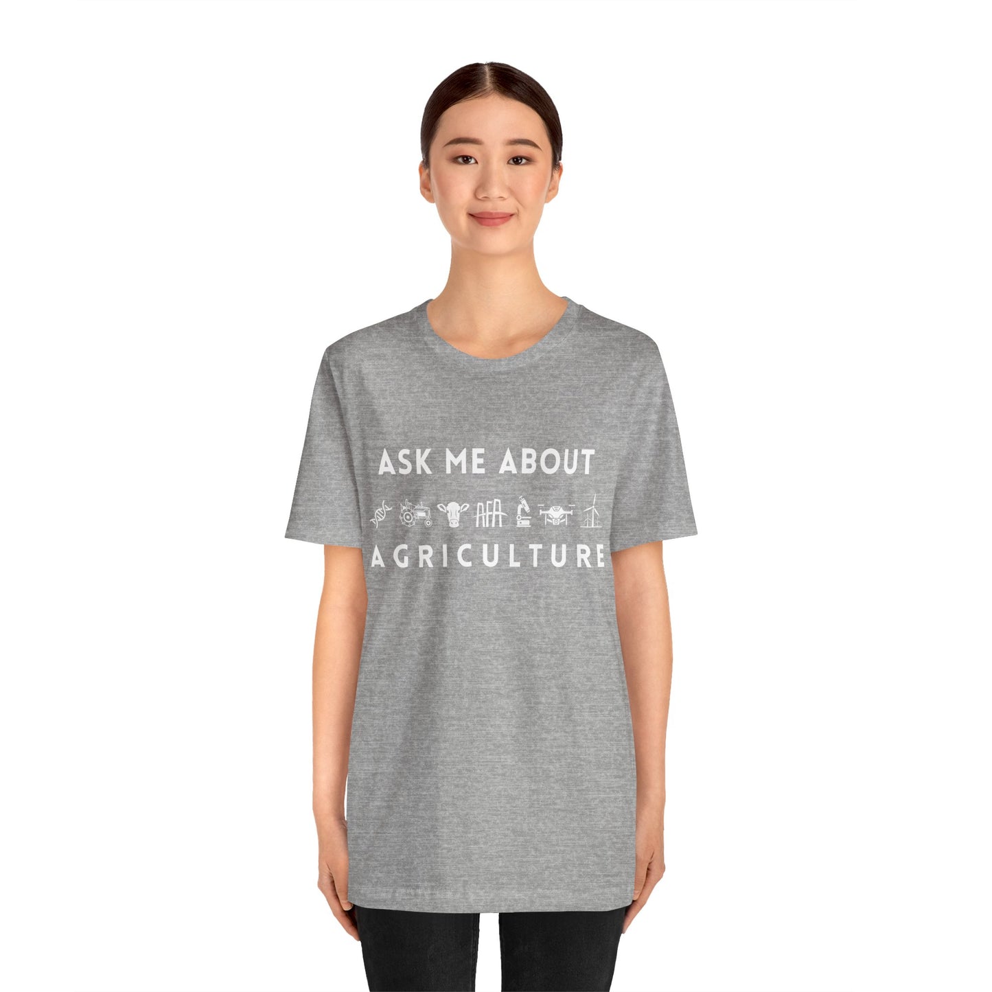 Ask Me About Agriculture Short Sleeve Tee
