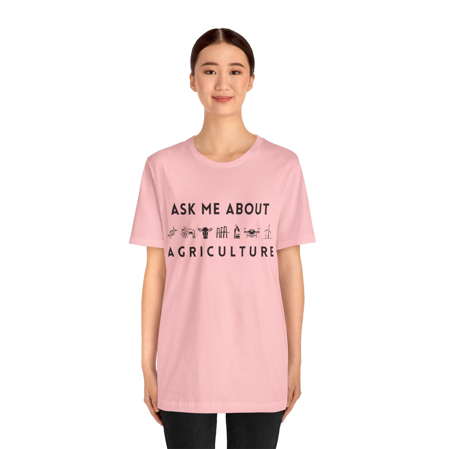 Ask Me About Agriculture Short Sleeve Tee