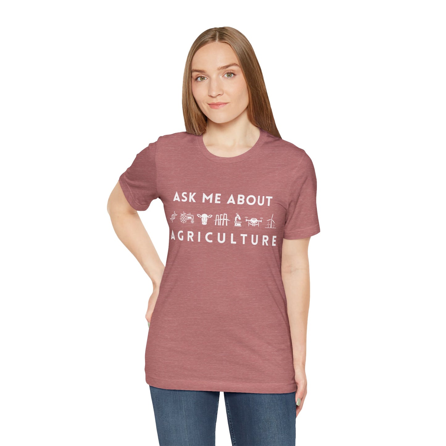 Ask Me About Agriculture Short Sleeve Tee
