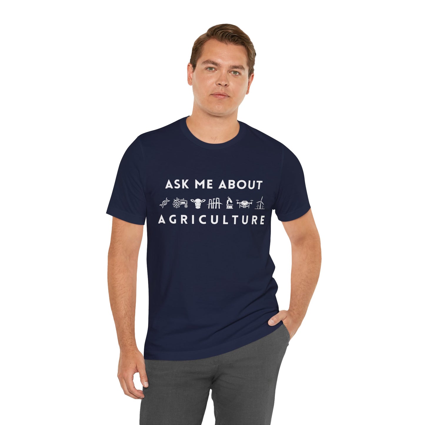 Ask Me About Agriculture Short Sleeve Tee