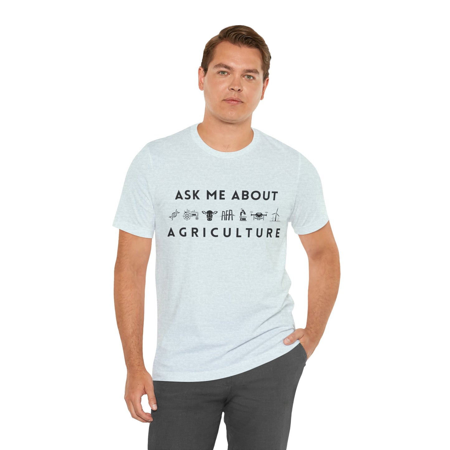 Ask Me About Agriculture Short Sleeve Tee