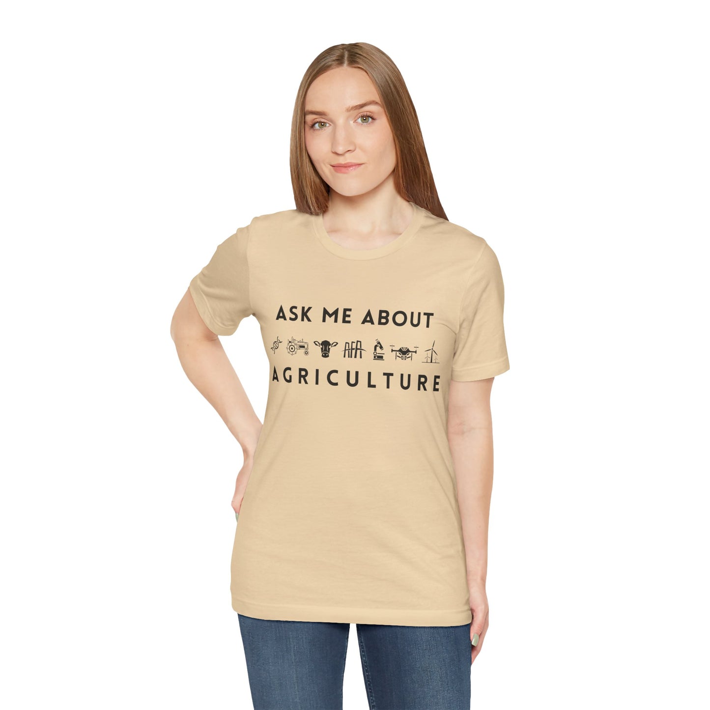 Ask Me About Agriculture Short Sleeve Tee