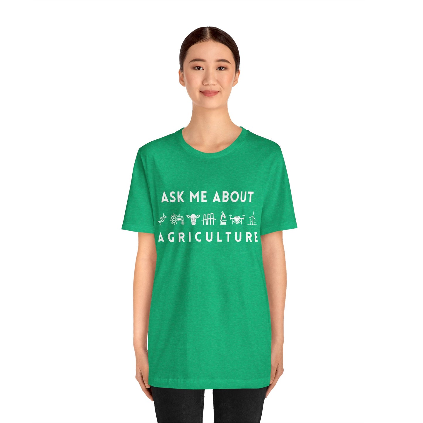 Ask Me About Agriculture Short Sleeve Tee