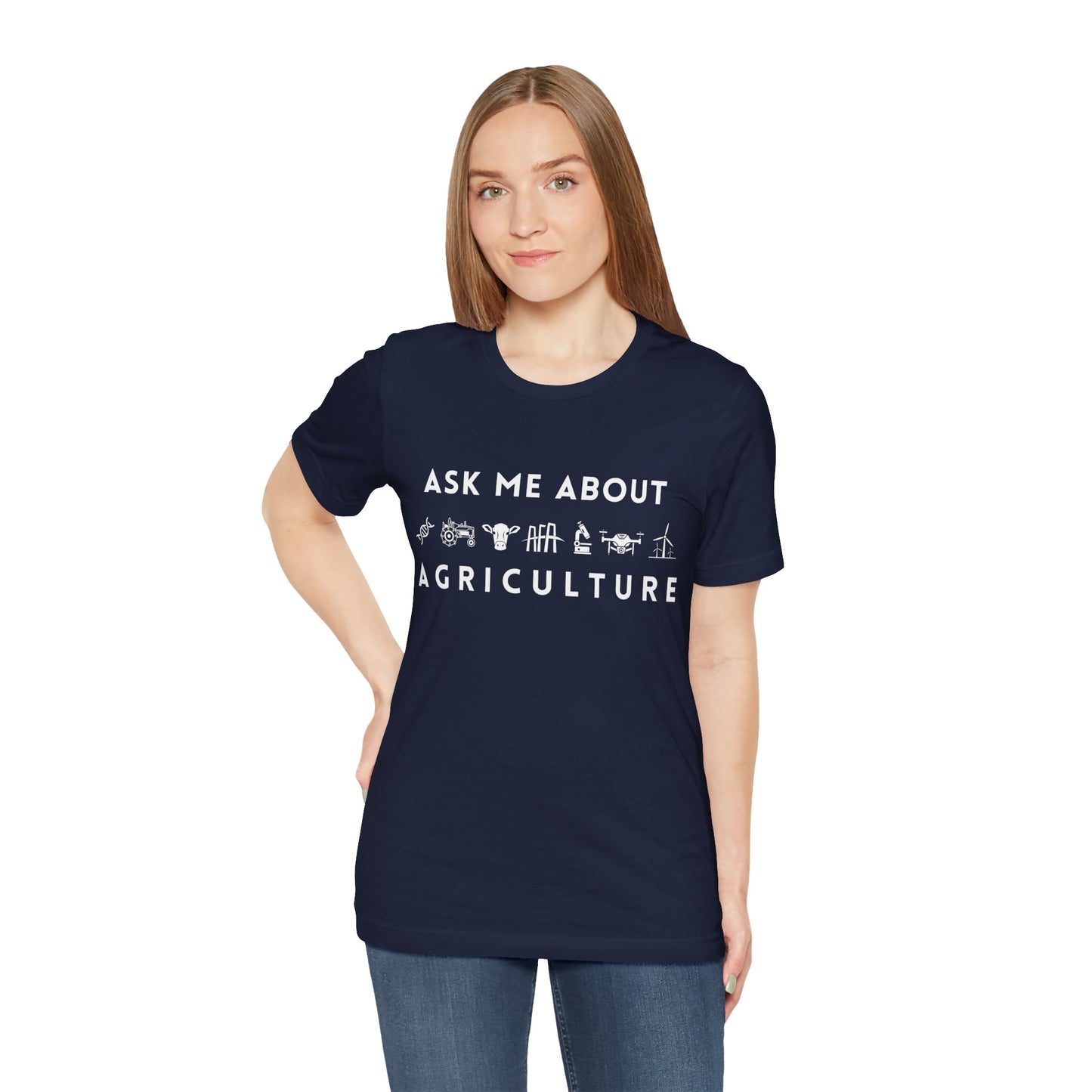 Ask Me About Agriculture Short Sleeve Tee
