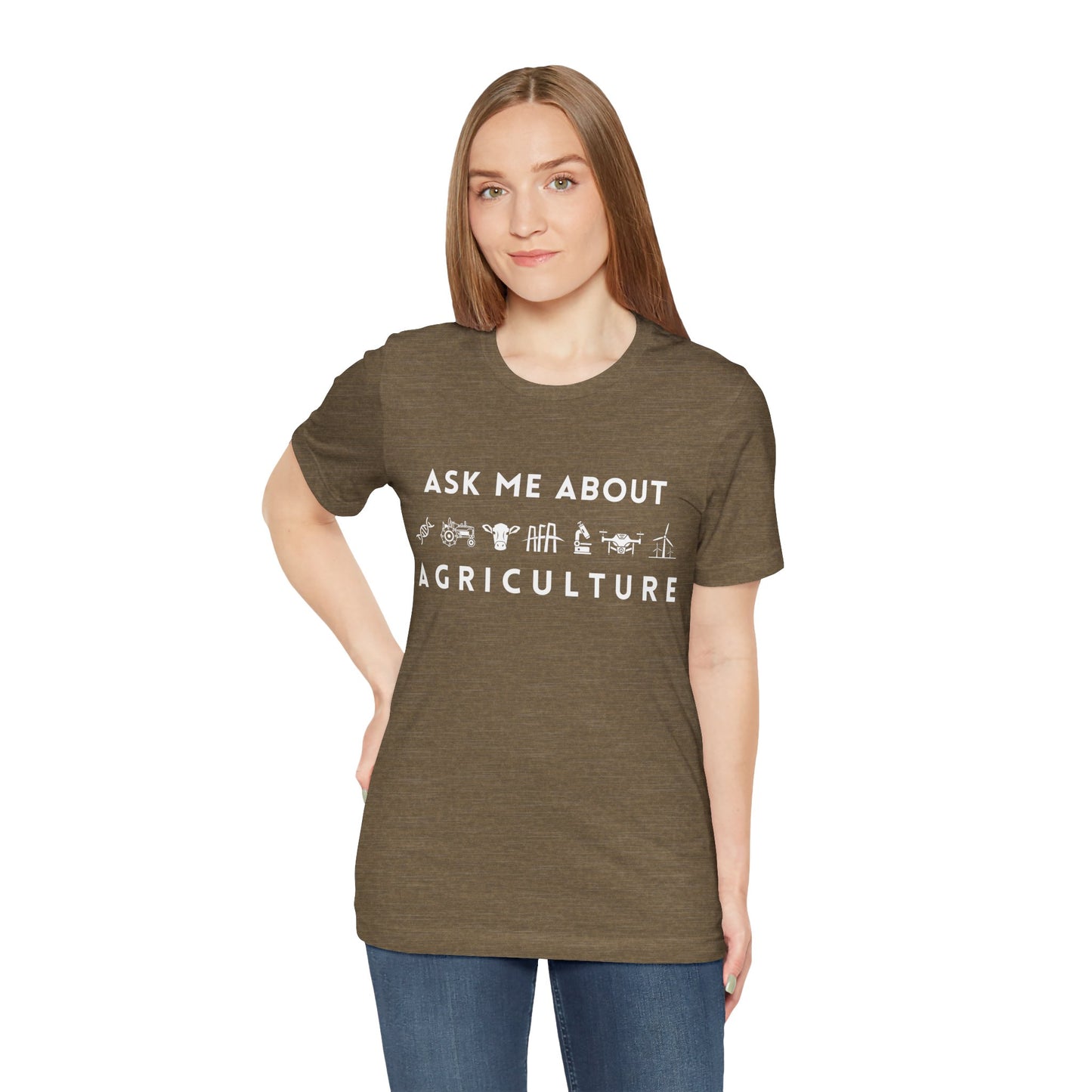 Ask Me About Agriculture Short Sleeve Tee
