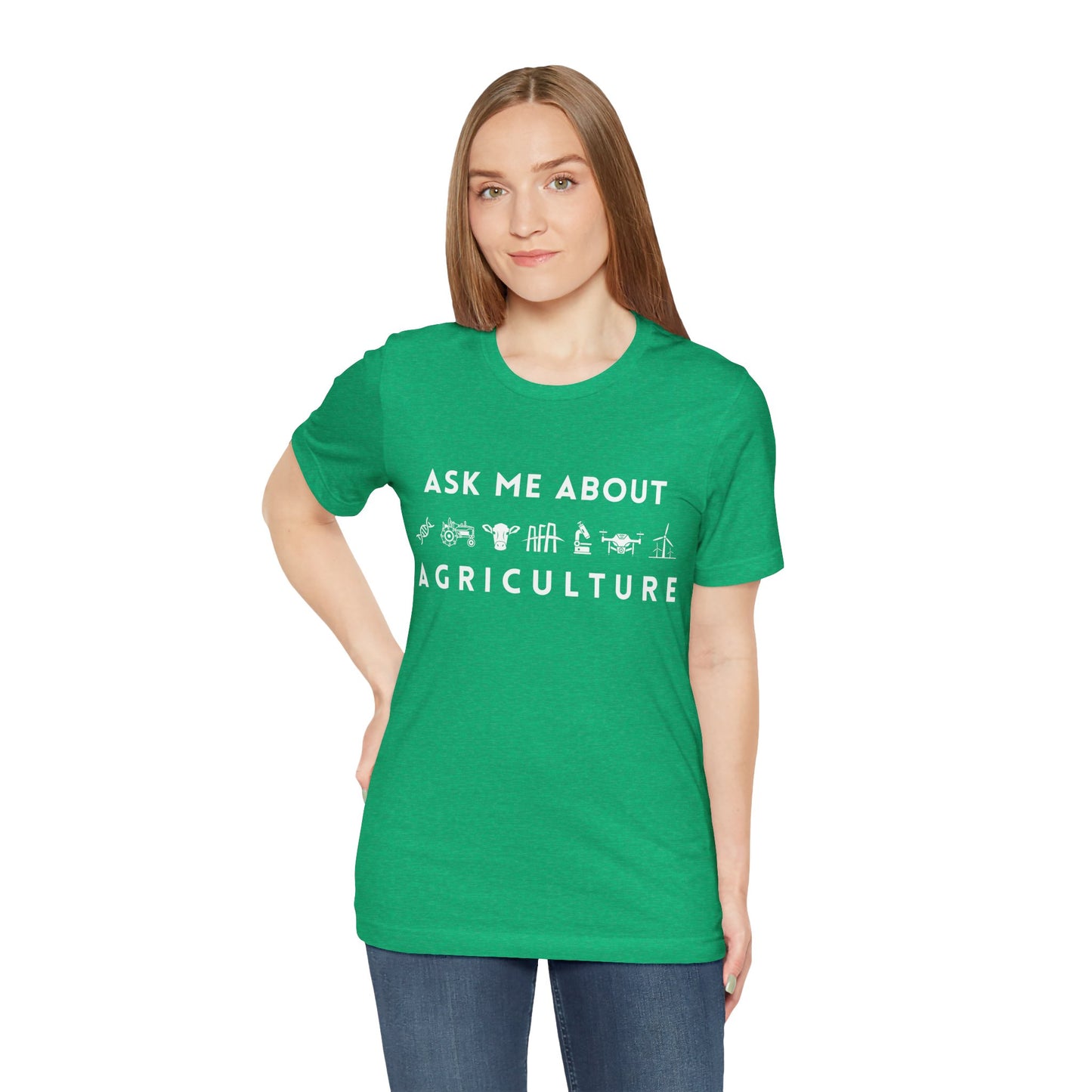 Ask Me About Agriculture Short Sleeve Tee