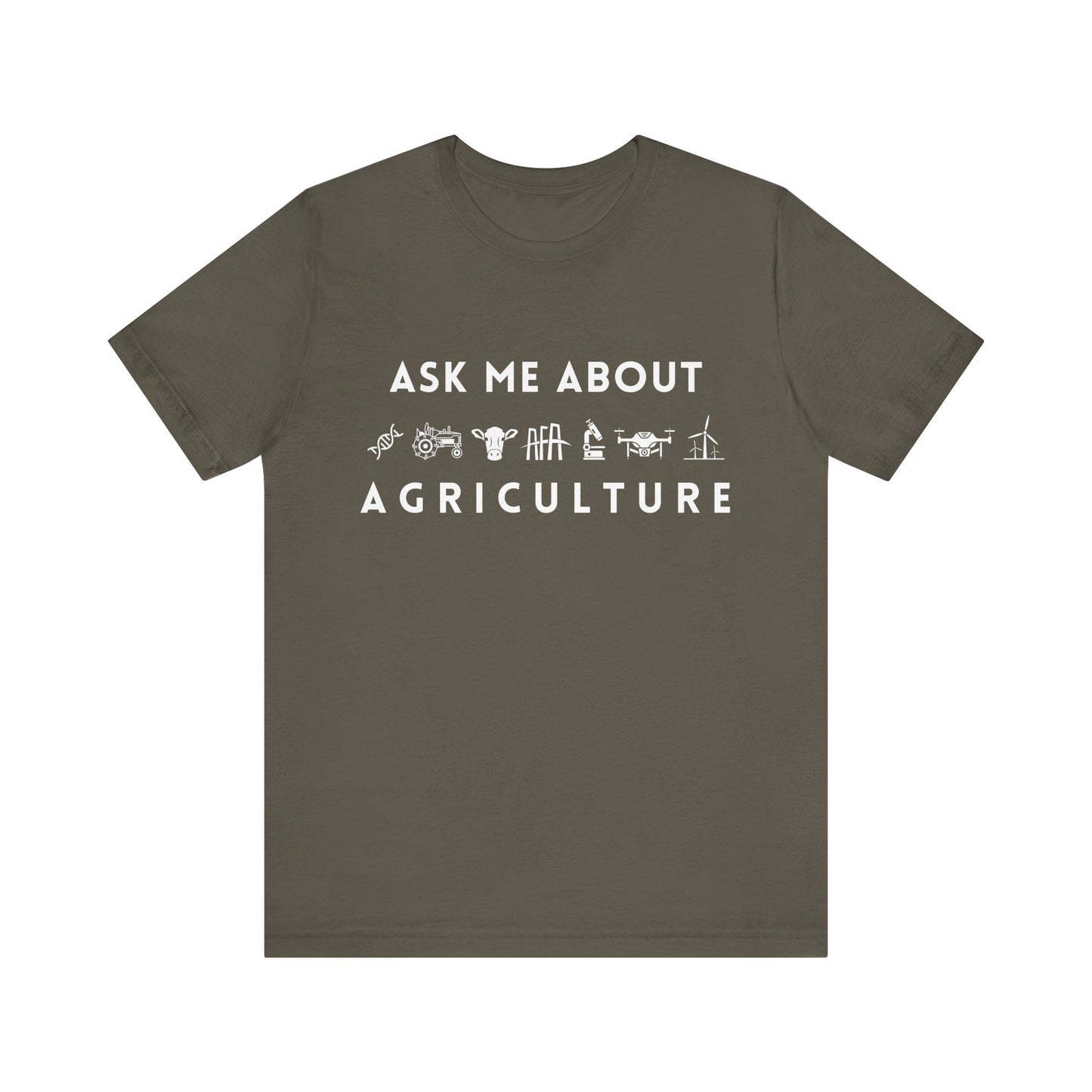 Ask Me About Agriculture Short Sleeve Tee