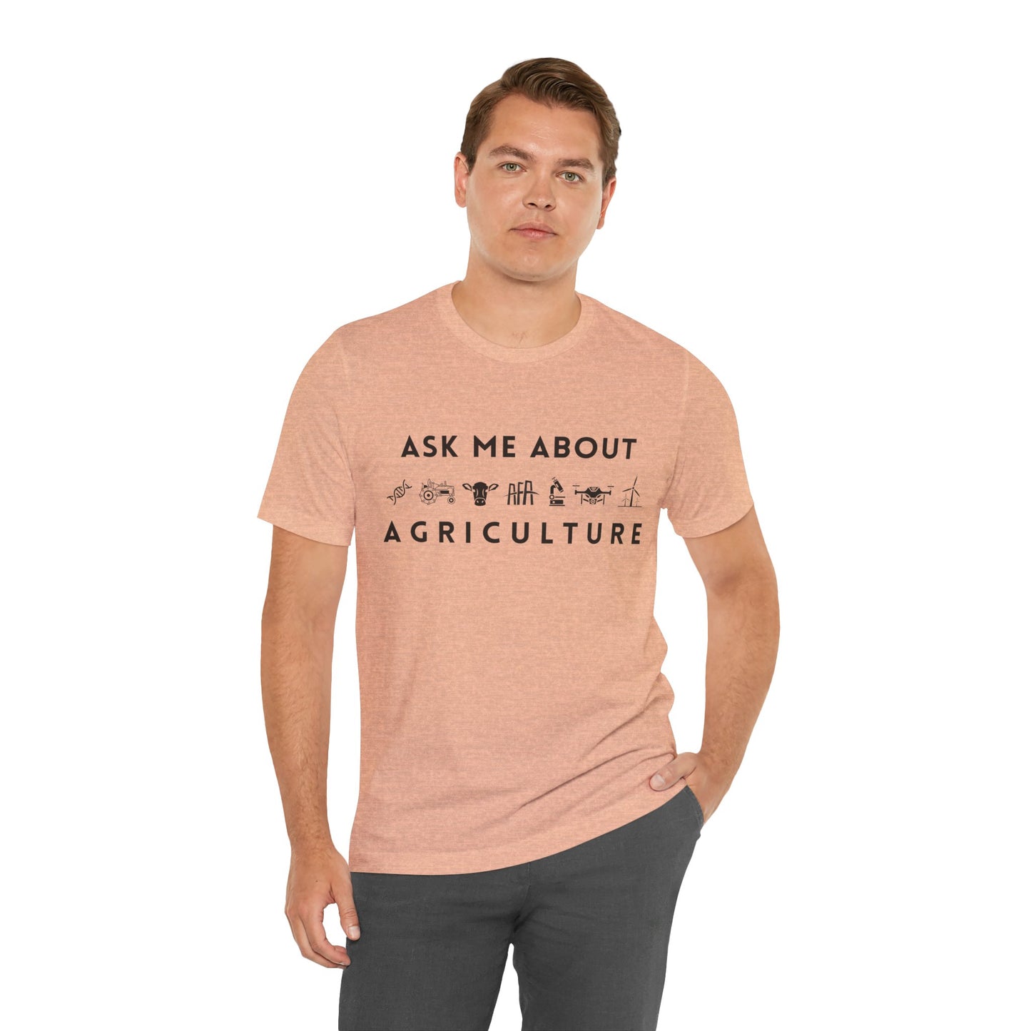 Ask Me About Agriculture Short Sleeve Tee