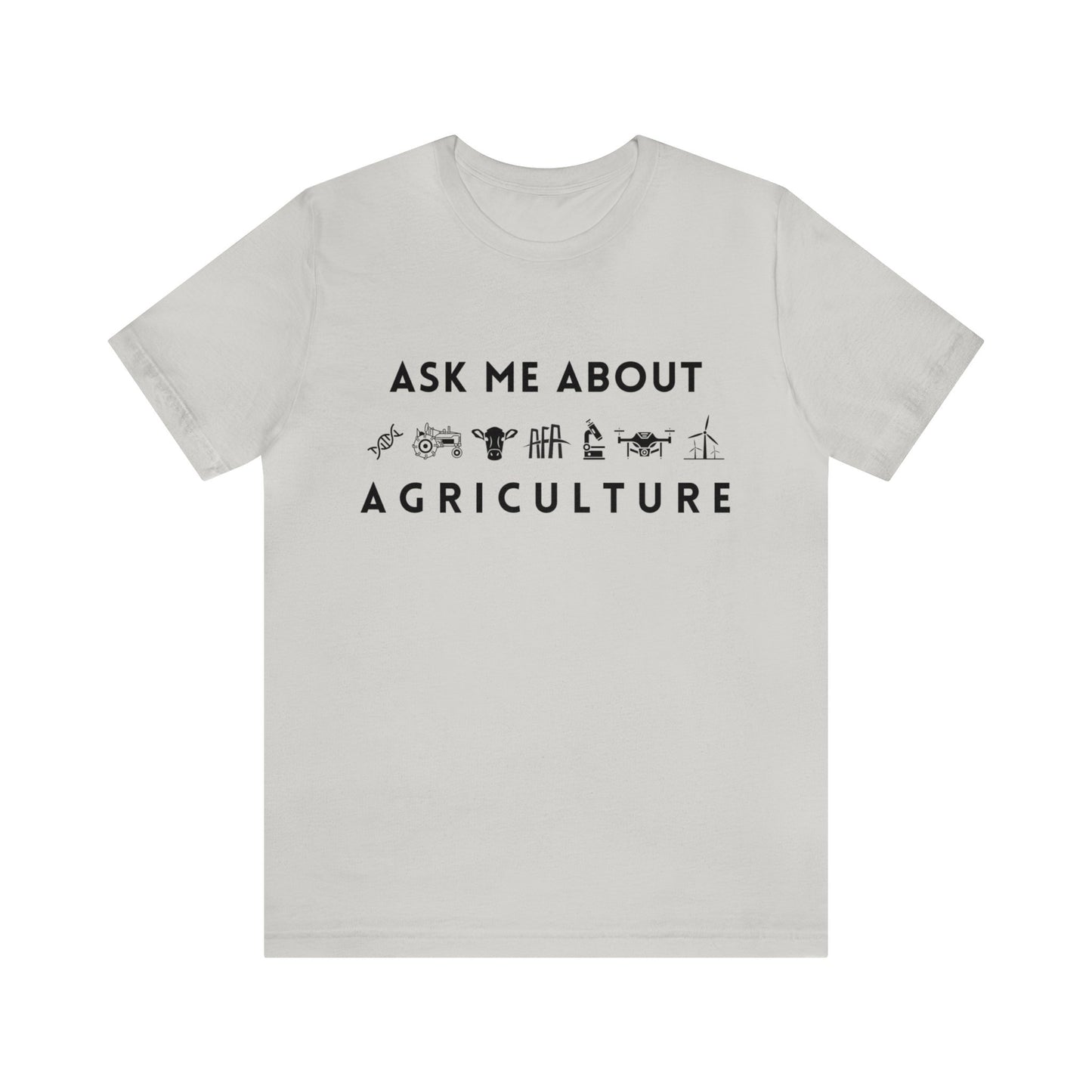 Ask Me About Agriculture Unisex Jersey Short Sleeve Tee