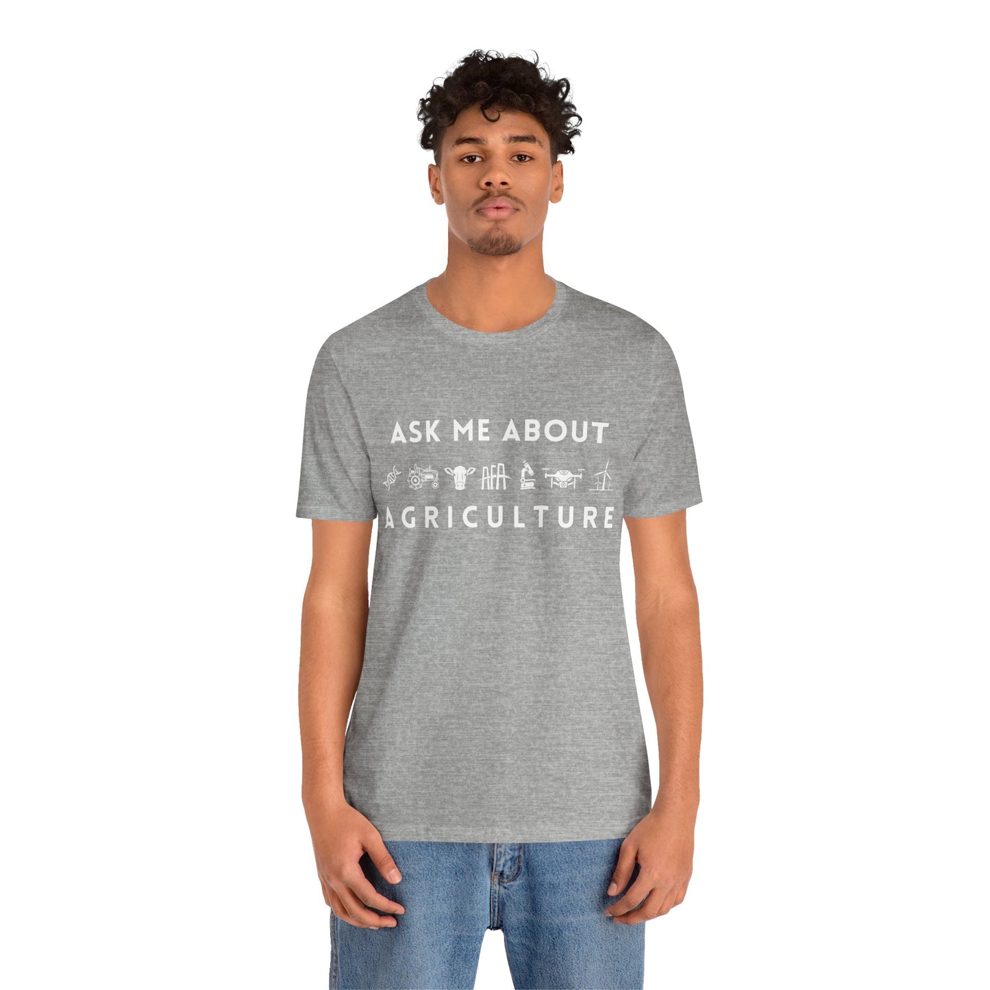 Ask Me About Agriculture Short Sleeve Tee