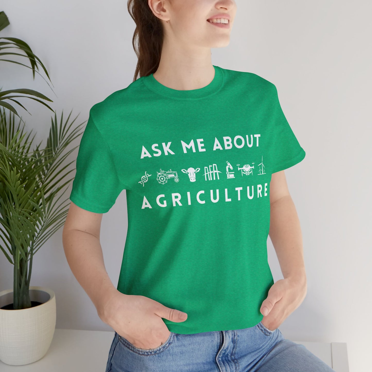 Ask Me About Agriculture Short Sleeve Tee