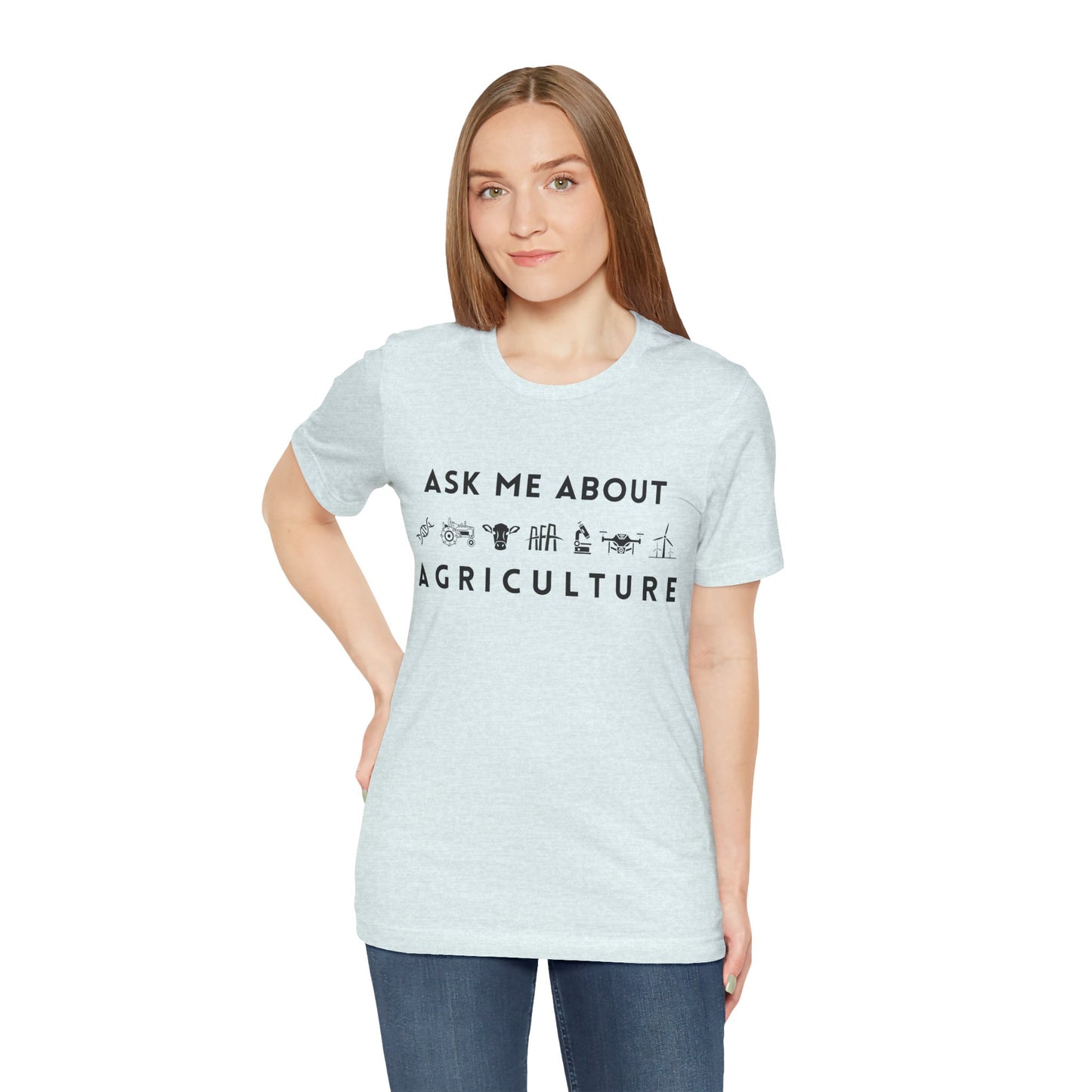 Ask Me About Agriculture Short Sleeve Tee