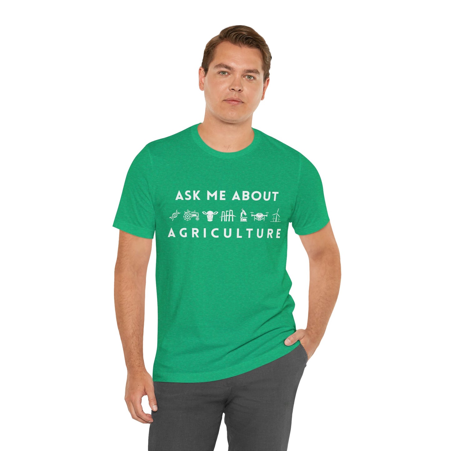 Ask Me About Agriculture Short Sleeve Tee