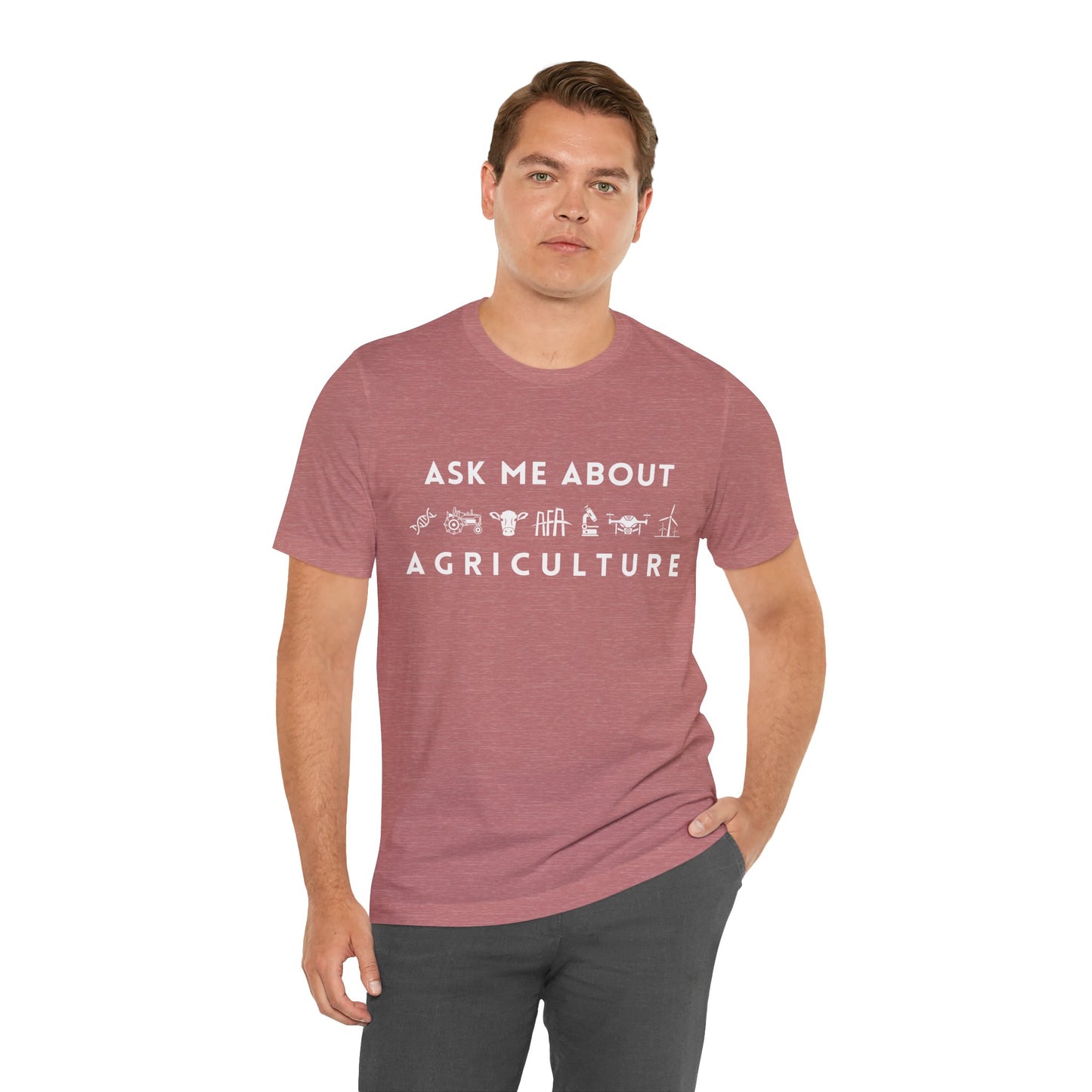 Ask Me About Agriculture Short Sleeve Tee