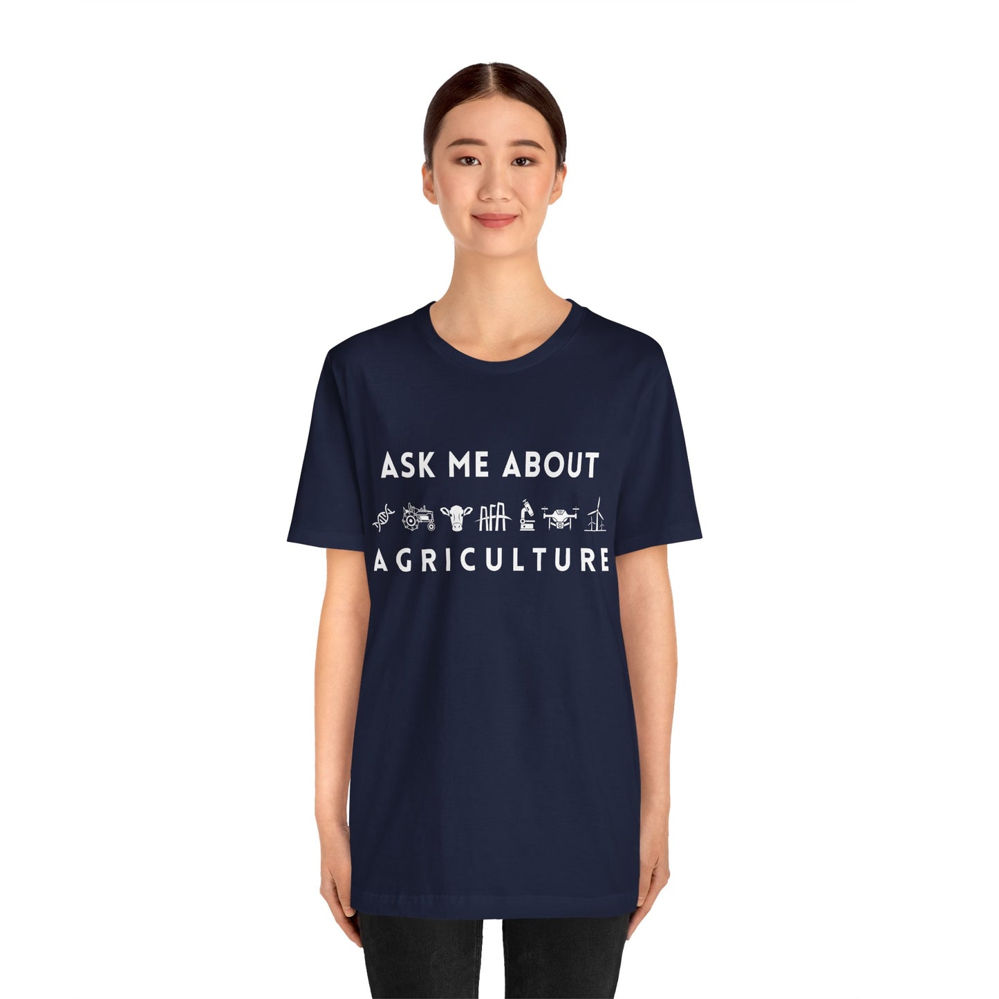 Ask Me About Agriculture Short Sleeve Tee