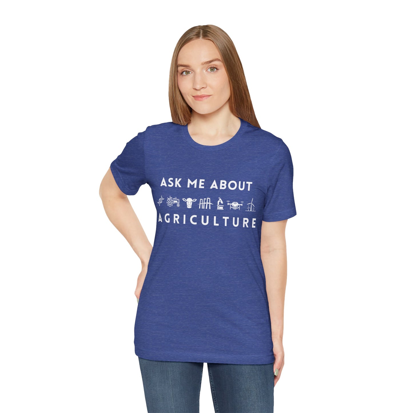 Ask Me About Agriculture Short Sleeve Tee