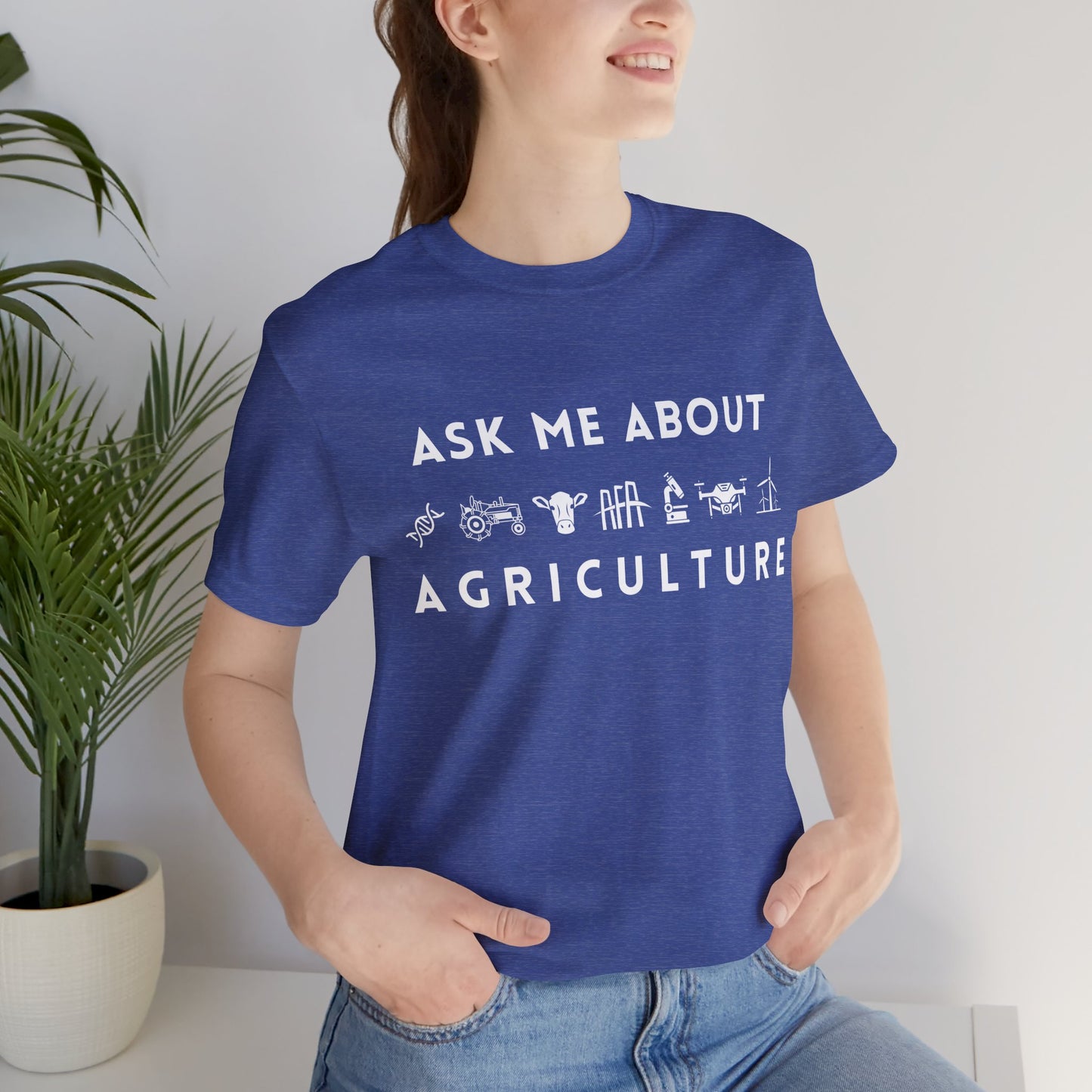 Ask Me About Agriculture Short Sleeve Tee