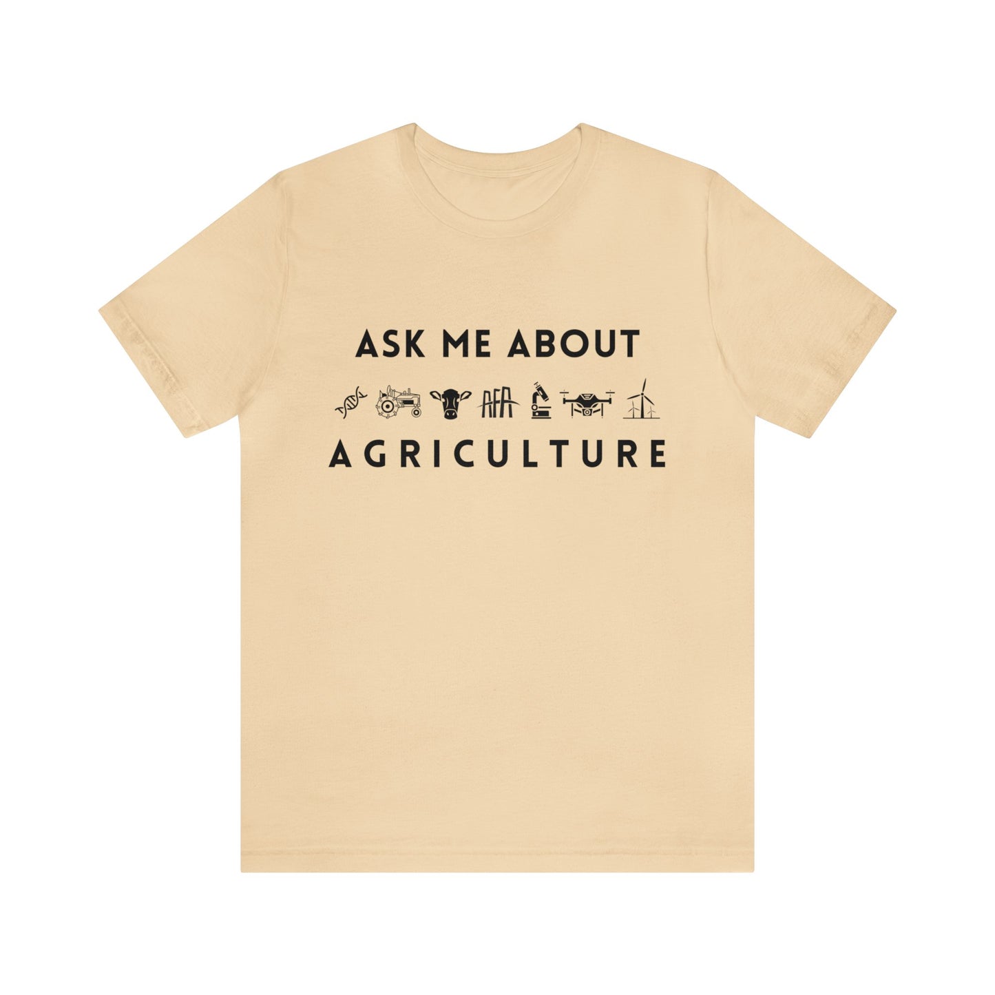 Ask Me About Agriculture Unisex Jersey Short Sleeve Tee