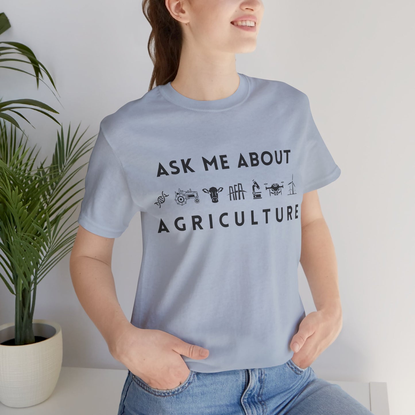 Ask Me About Agriculture Short Sleeve Tee
