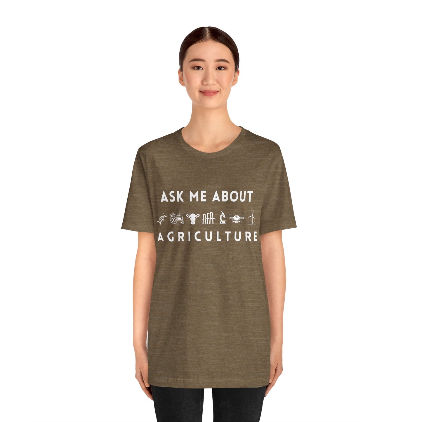 Ask Me About Agriculture Short Sleeve Tee