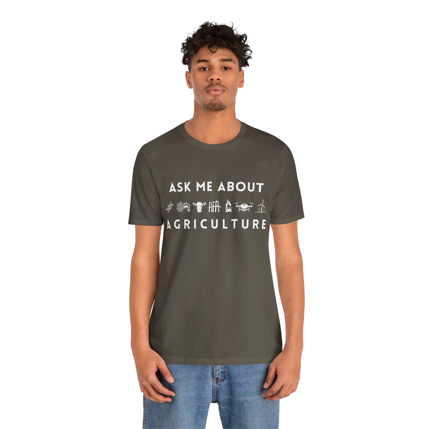 Ask Me About Agriculture Short Sleeve Tee