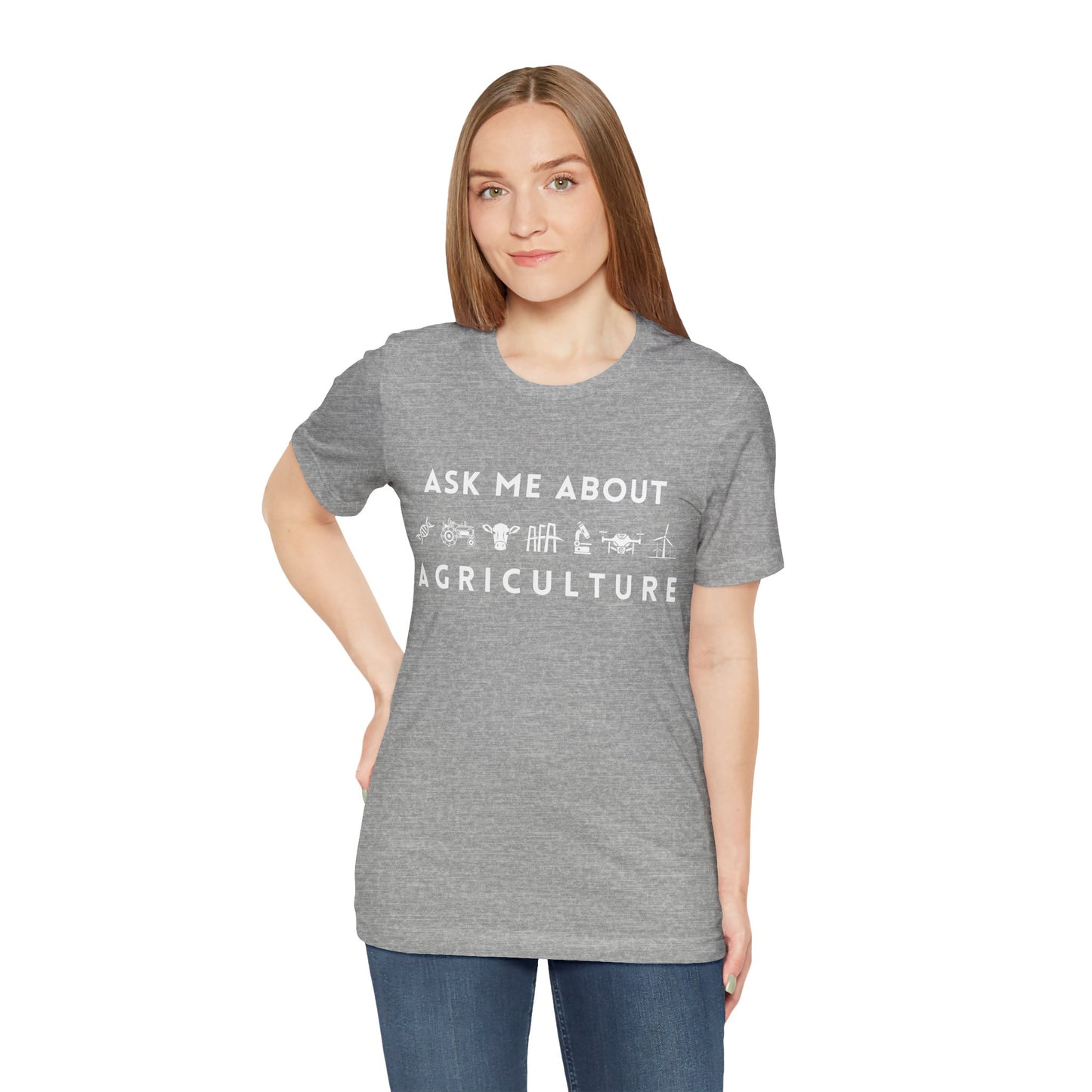 Ask Me About Agriculture Short Sleeve Tee