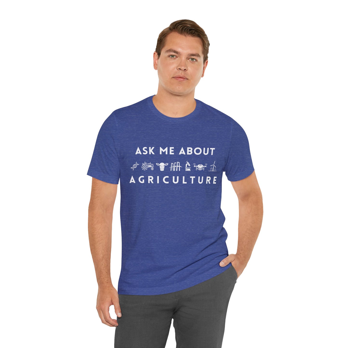 Ask Me About Agriculture Short Sleeve Tee