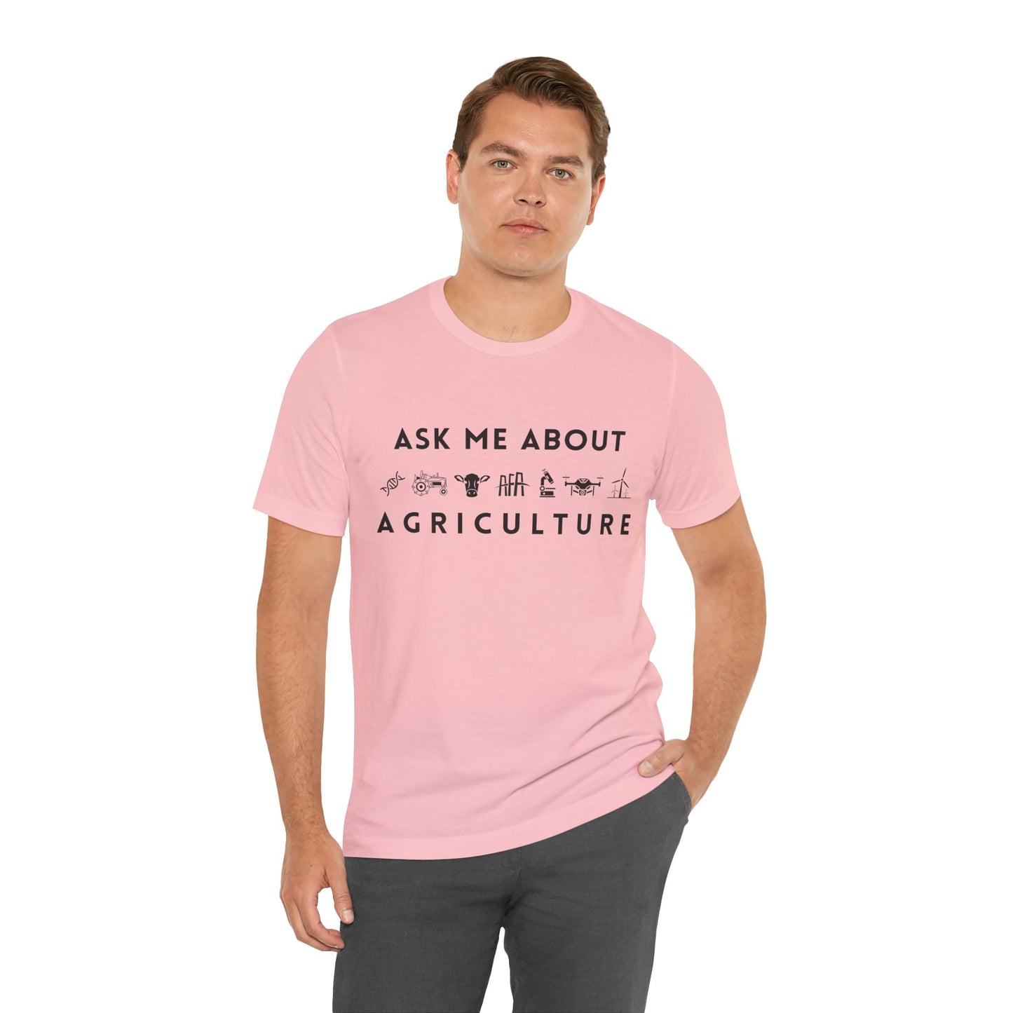 Ask Me About Agriculture Short Sleeve Tee