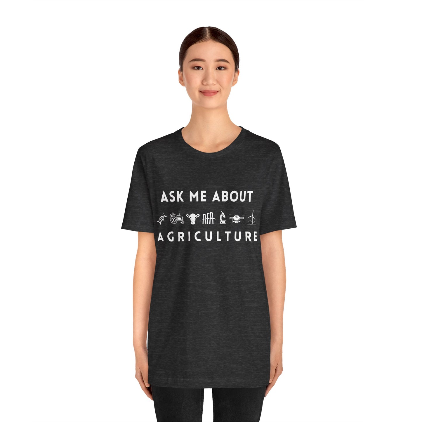 Ask Me About Agriculture Short Sleeve Tee