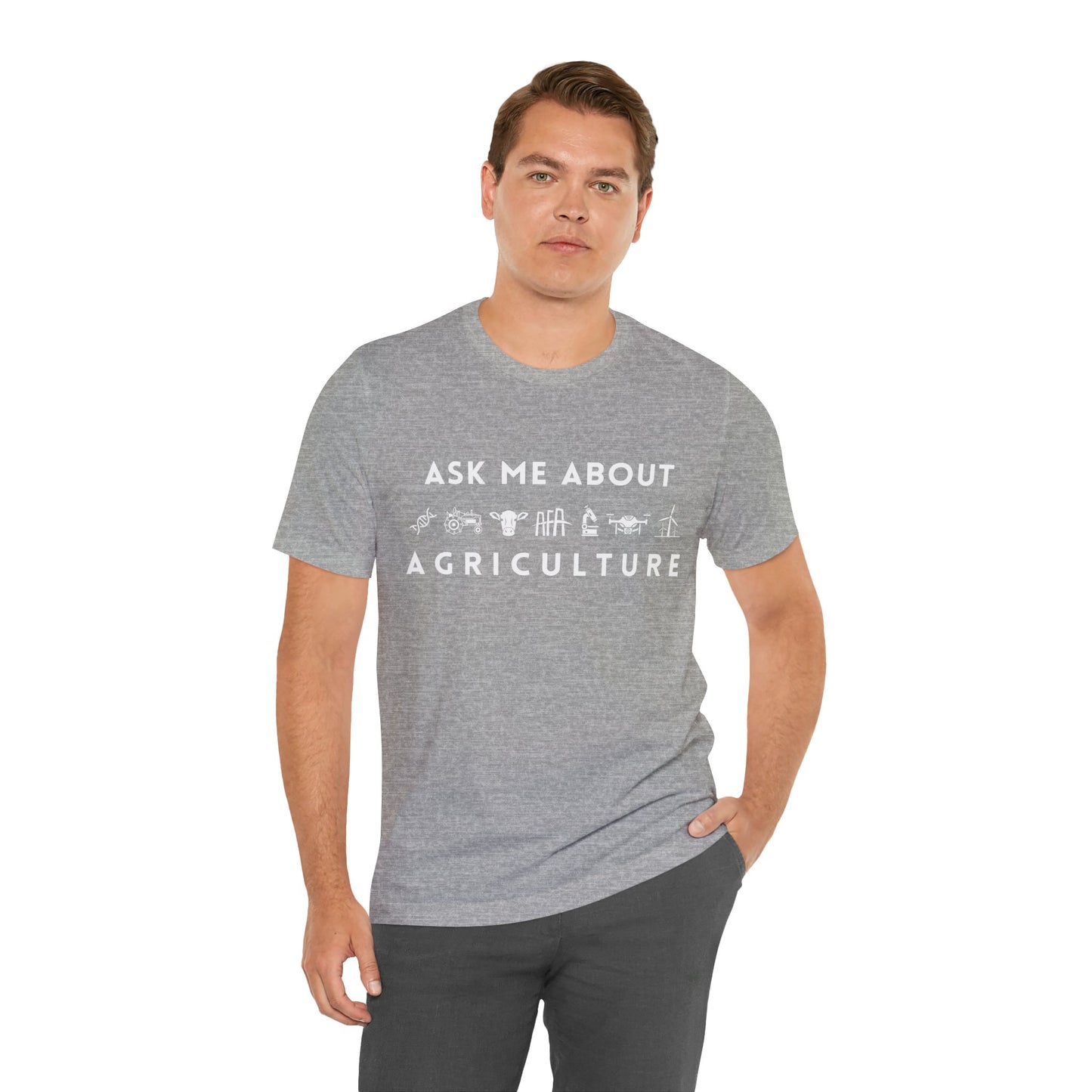 Ask Me About Agriculture Short Sleeve Tee