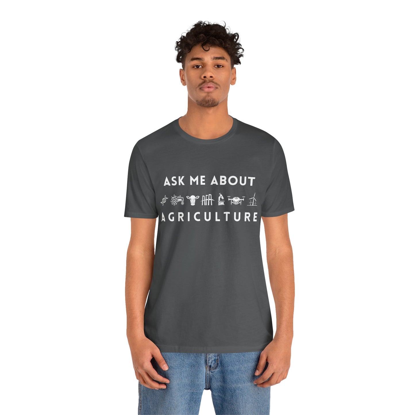 Ask Me About Agriculture Short Sleeve Tee