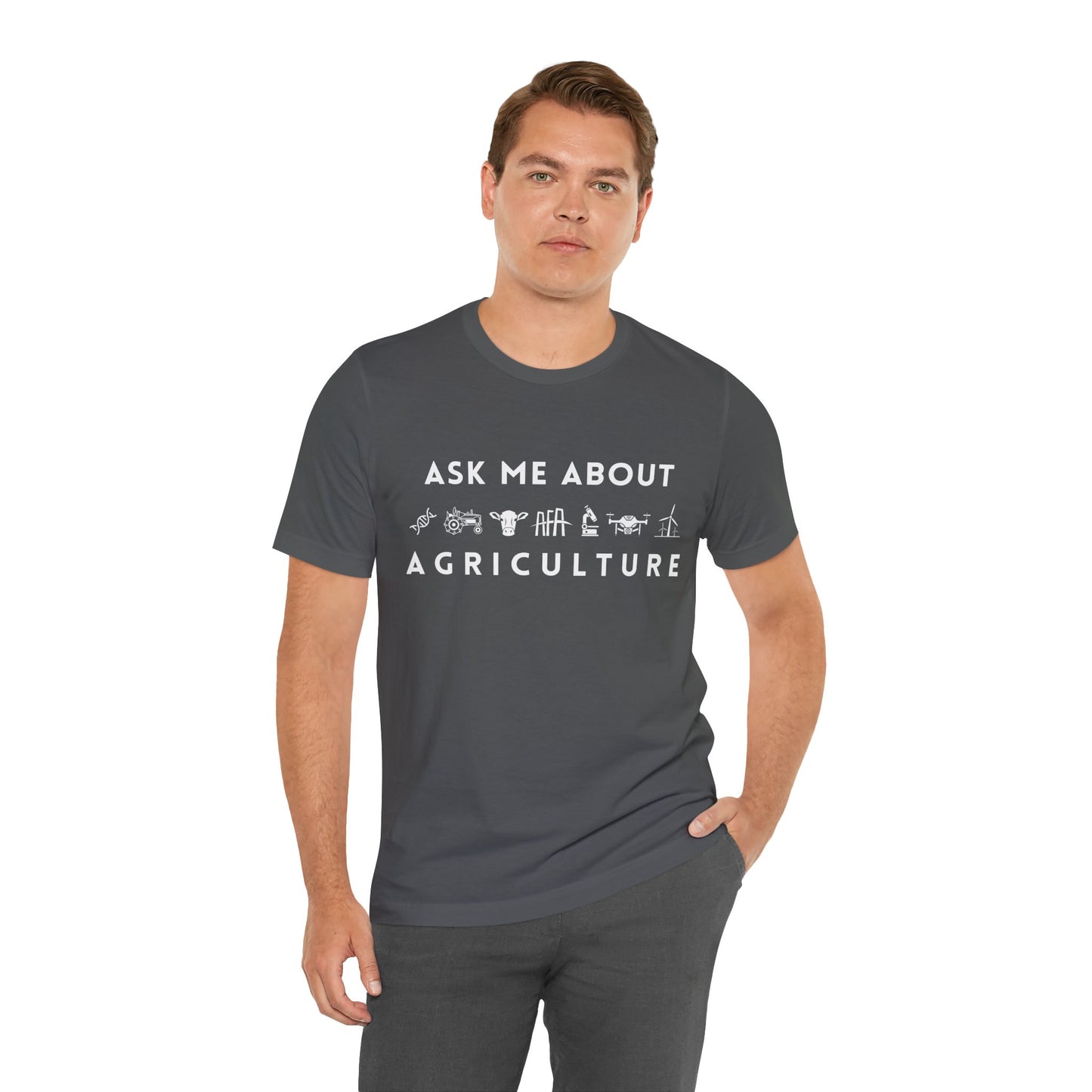Ask Me About Agriculture Short Sleeve Tee