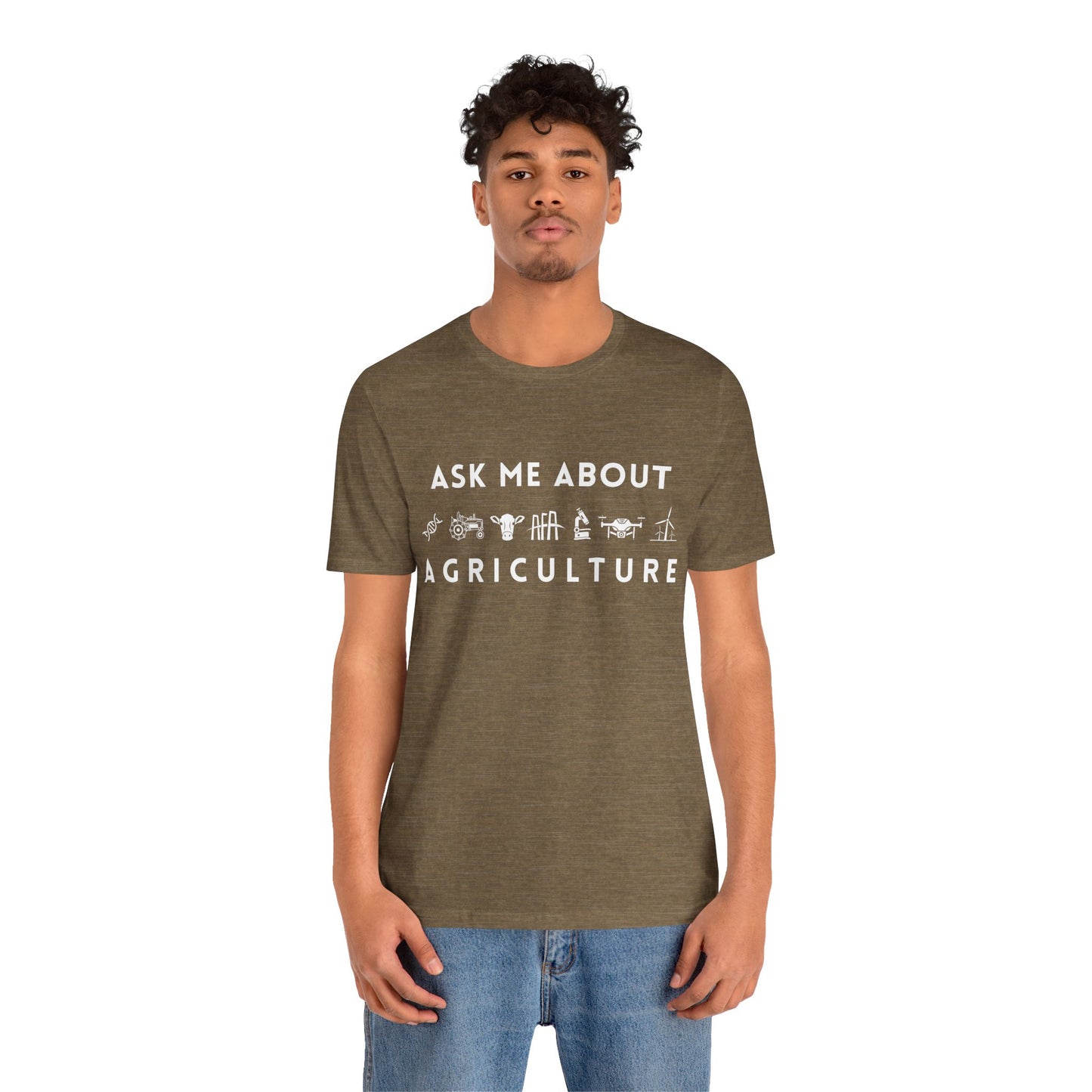 Ask Me About Agriculture Short Sleeve Tee