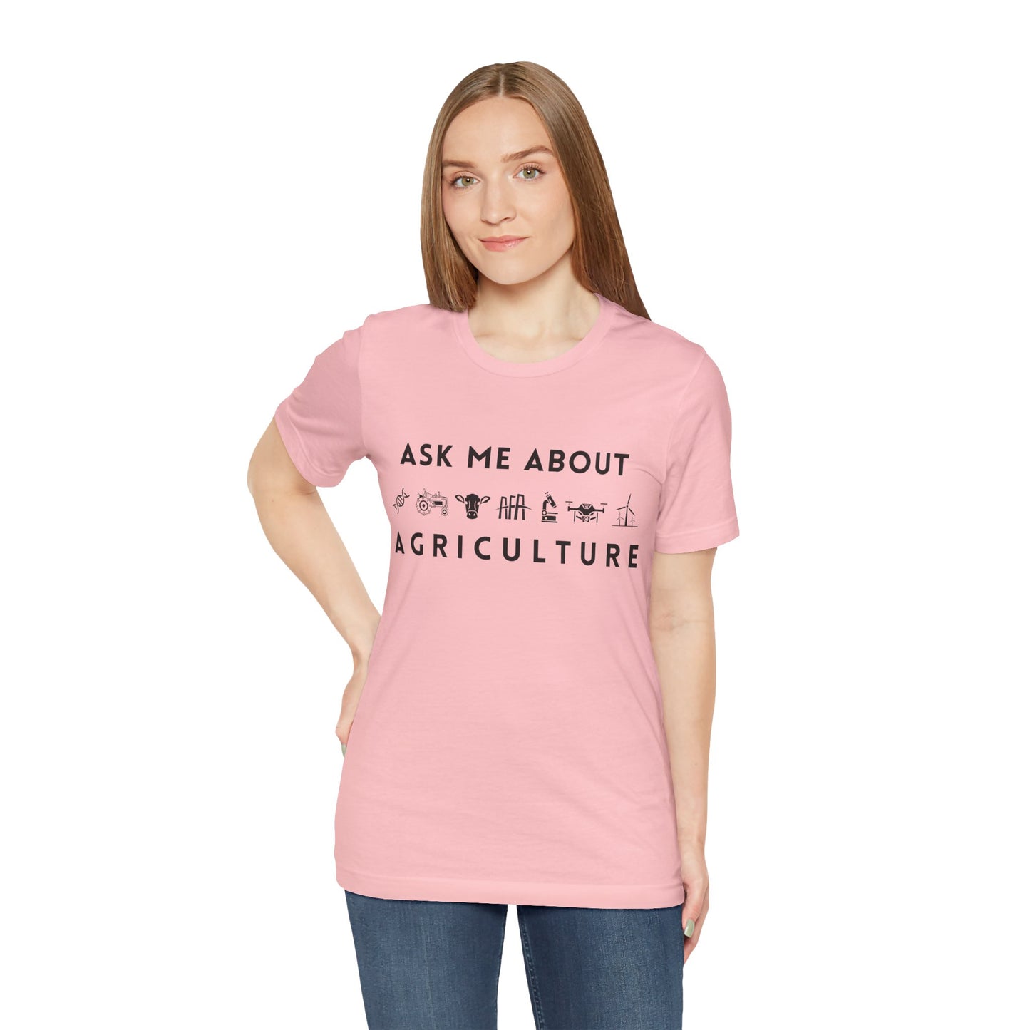 Ask Me About Agriculture Short Sleeve Tee