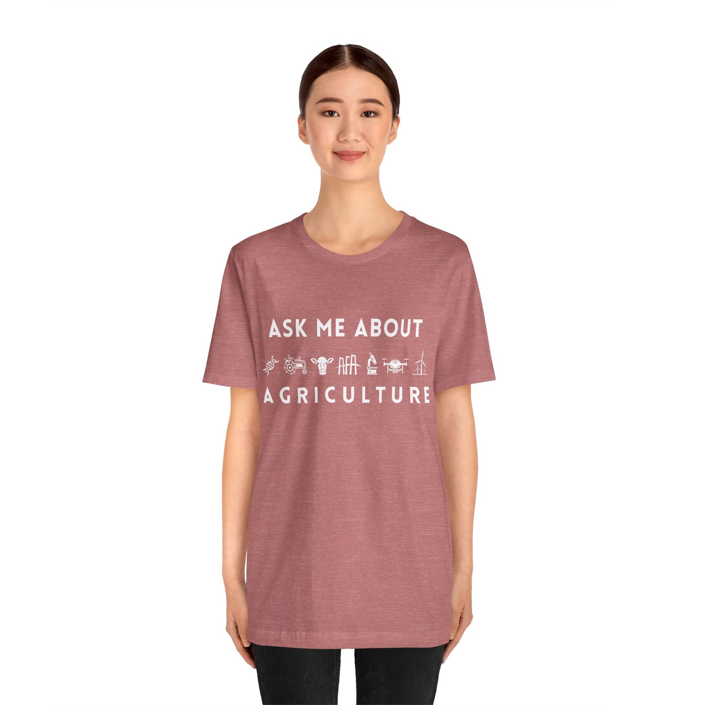 Ask Me About Agriculture Short Sleeve Tee