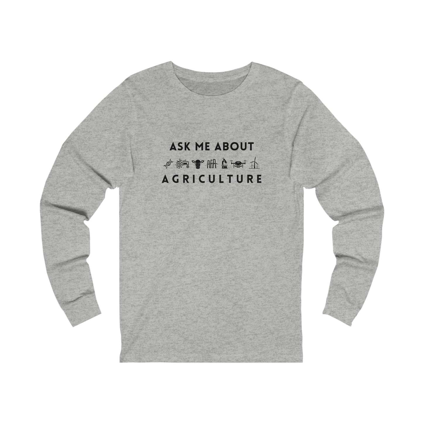 Ask Me About Agriculture Unisex Jersey Long Sleeve Tee